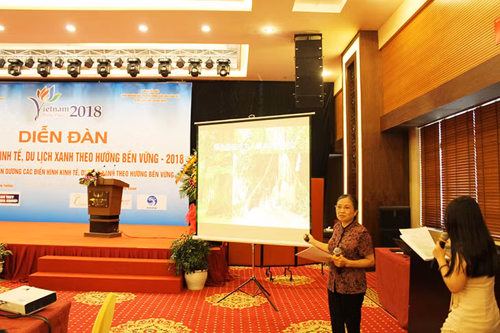 Đại biểu đến từ Nam Ninh, Trung Quốc trình bày tham luận.