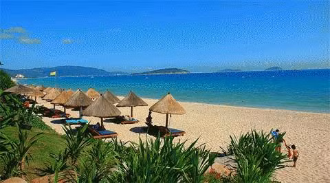 Bãi biển ở Tam Á.