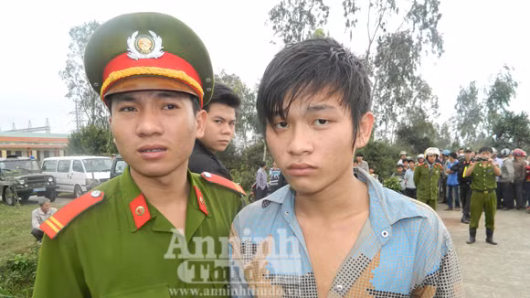 Đối tượng Lê Văn Thuận bị bắt sau khi gây án