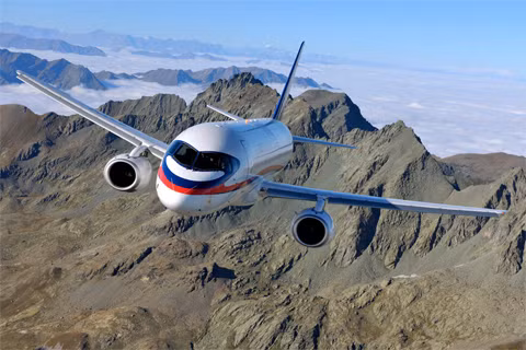 Một chiếc Sukhoi Superjet 100. Ảnh minh họa: Ainonline