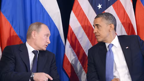 Tổng thống Nga Vladimir Putin và Tổng thống Mỹ Barack Obama. Ảnh: RIA Novosti