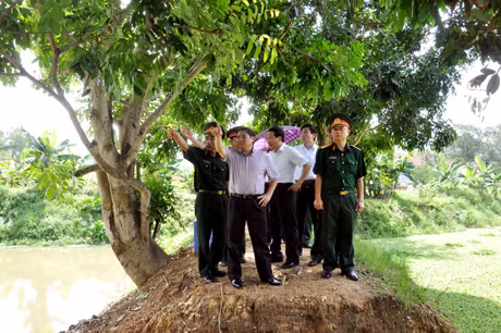 Thăm mô hình trang trại của tiểu đoàn 15.