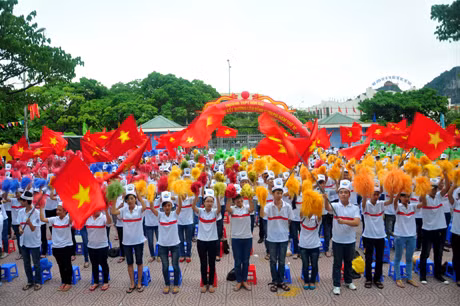 Điểm cầu Trường THPT Hòn Gai đã sẵn sàng.