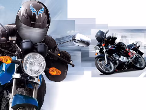 Hình ảnh chủ đạo quảng cáo cho dòng xe Suzuki EN150A.