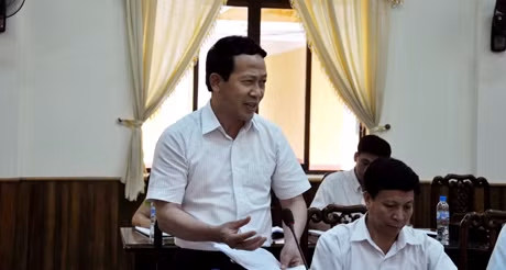 Đồng chí Nguyễn Văn Thành, Phó Chủ tịch UBND tỉnh phát biểu tại buổi làm việc.