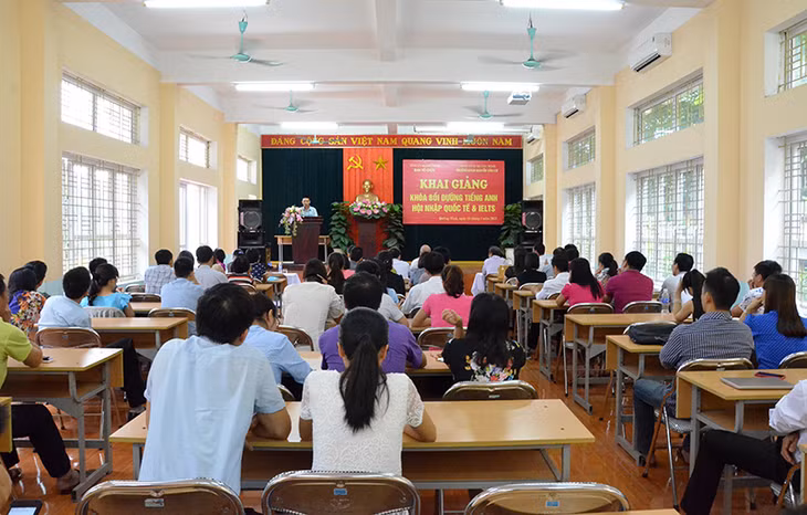 Quang cảnh lễ khai giảng
