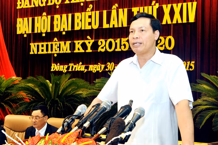 Đồng chí Nguyễn Đức Long, Phó Bí thư Tỉnh ủy, Chủ tịch UBND tỉnh phát biểu chúc mừng Đại hội.
