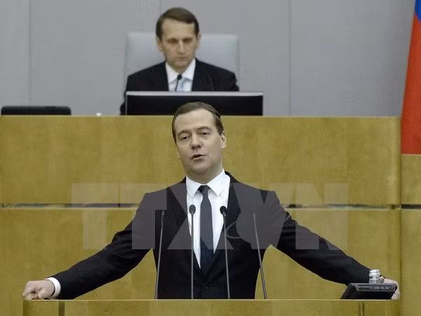  Thủ tướng Nga Dmitry Medvedev. (Nguồn: AFP/TTXVN)