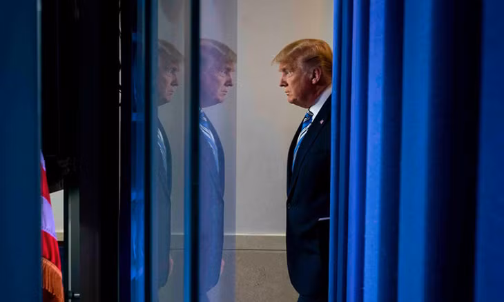 Tổng thống Donald Trump tại Nhà Trắng, thủ đô Washington hồi tháng 3. Ảnh:NYTimes.
