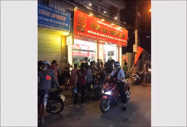 Hiện trường vụ việc.