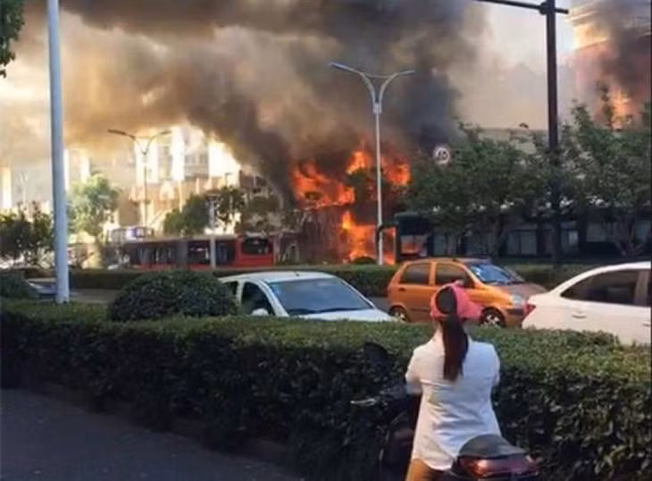 Một vụ nổ khí gas tại Trung Quốc. (Ảnh minh họa: Shanghai Daily).