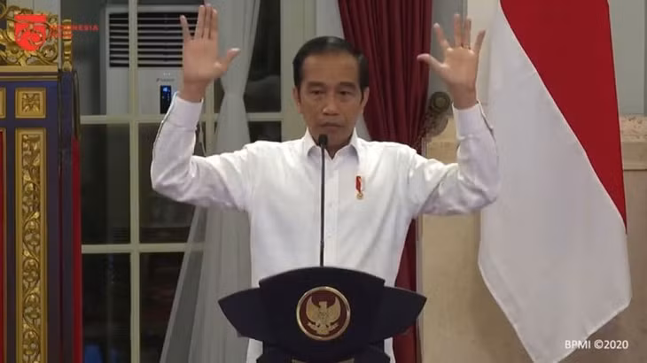 Tổng thống Joko Widodo. (Ảnh chụp từ video)