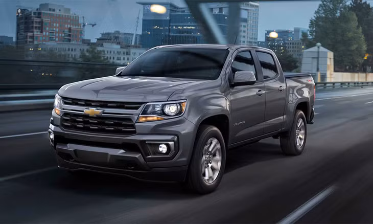 Colorado bản tiêu chuẩn lộ liện. Ảnh: Chevrolet