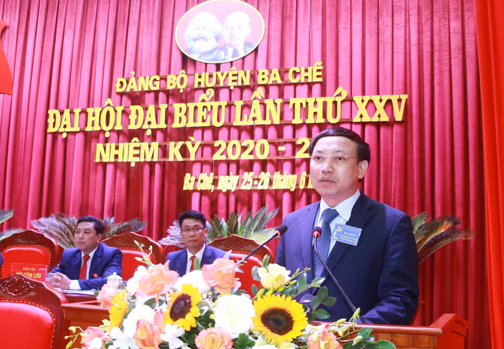 Đồng chí Nguyễn Xuân Ký, Bí thư Tỉnh ủy, Chủ tịch HĐND tỉnh, phát biểu chỉ đạo tại Đại hội.
