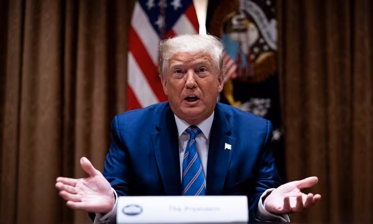Tổng thống Mỹ Donald Trump tại cuộc họp ở Nhà Trắng hôm 15/6. Ảnh: Reuters.