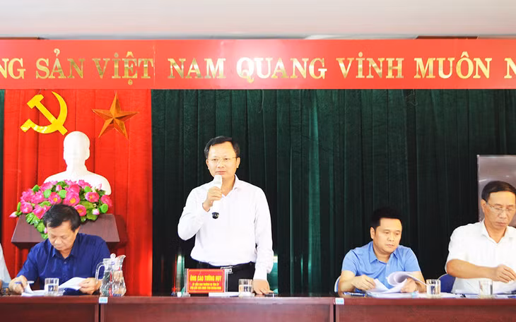 Đồng chí Cao Tường Huy, Phó Chủ tịch UBND tỉnh chủ trì buổi đối thoại.