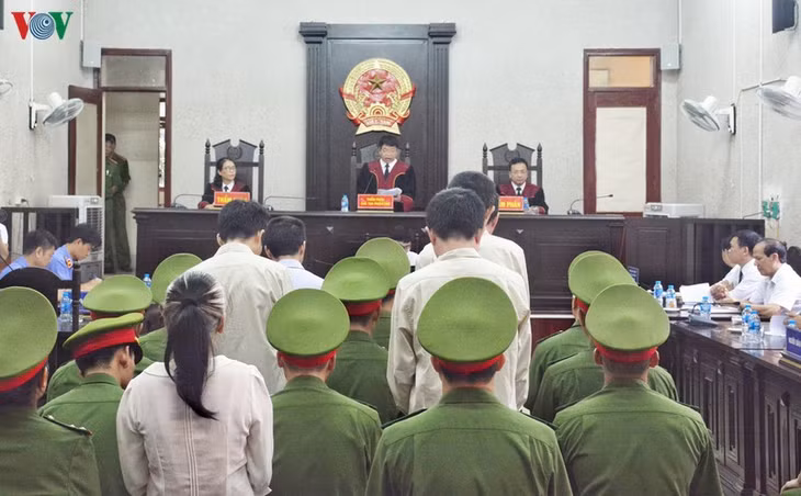 Toàn cảnh tuyên án phiên phúc thẩm. 