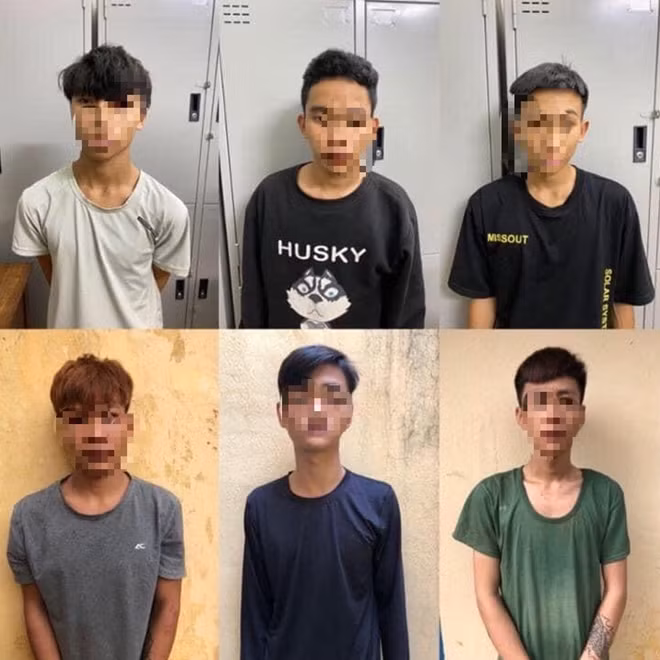 6 đối tượng gây ra vụ cướp bị bắt giữ tại Cơ quan Công an