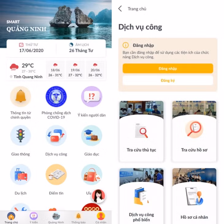 Ứng dụng Smart Quảng NInh