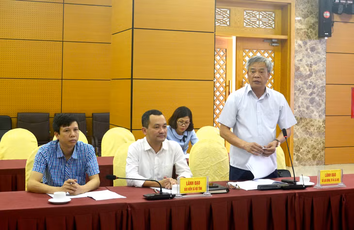 Lãnh đạo sở LĐ-TB&XH thông tin về tình hình phòng chống xâm hại tình dục trẻ em. 