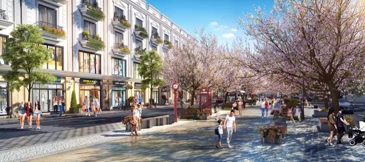 Tiểu khu Little Tokyo được quy hoạch trở thành các khu phố kinh doanh sầm uất, giải trí thời thượng của Cẩm Phả.