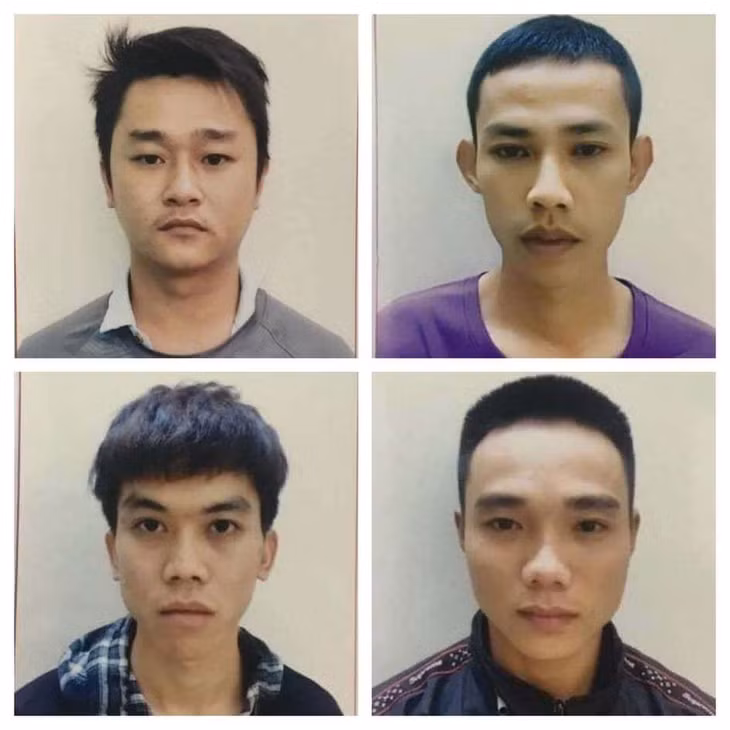 4 đối tượng bị tạm giữ tại cơ quan công an