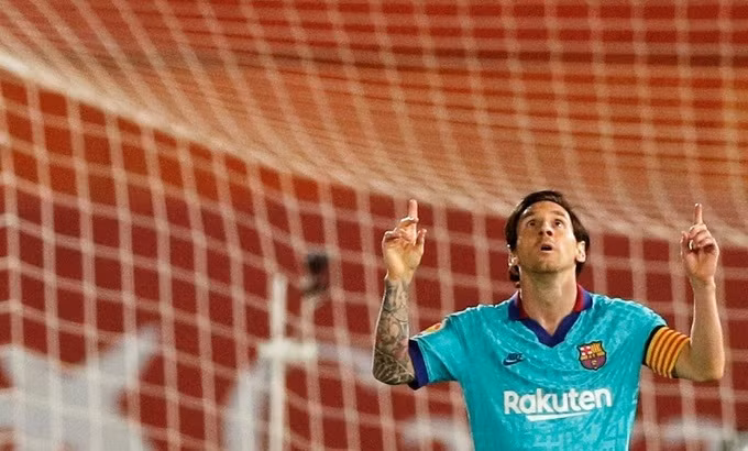 Messi chinh phục một kỷ lục mới tại La Liga. Ảnh: Reuters.