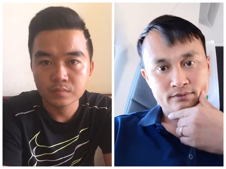 Hai đối tượng trong đường dây vừa bị khởi tố. (ảnh M.T)
