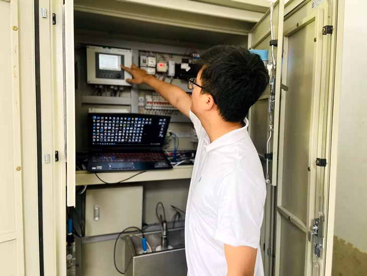 Hiện trạm quan trắc nước thải tự động tại CCN Nam Sơn vẫn chưa truyền dữ liệu về Sở TN&MT và thiếu những thông số quan trọng theo quy định.