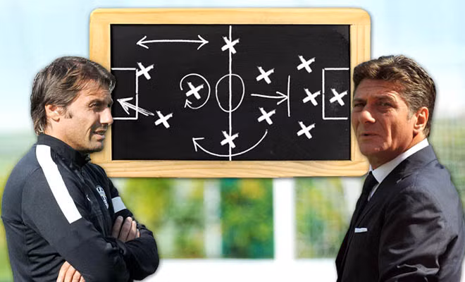 Conte (trái) và Mazzarri đều có thể phải ra đi.