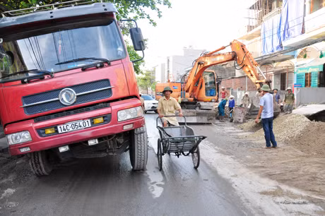 Hiện trường nơi xảy ra vụ việc.
