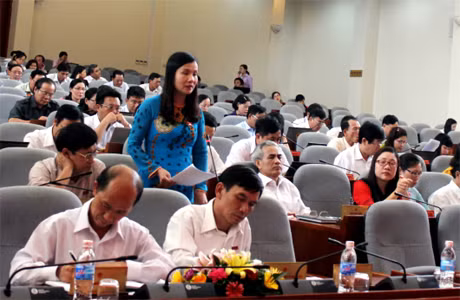 Đại biểu HĐND tỉnh tham gia ý kiến vào