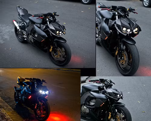 Từ một chiếc sportbike, CBR600F4i đời 2004 biến thành nakedbike hầm hố.