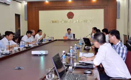 Đồng chí Nguyễn Văn Đọc, Chủ tịch UBND tỉnh kết luận buổi làm việc