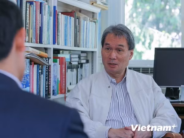 Tiến sỹ Ngô Như Bình, Chủ nhiệm Chương trình Tiếng Việt thuộc Bộ môn Văn minh và Ngôn ngữ Đông Á, Đại học Harvard. (Ảnh: Quang Tuyến-Lê Dương/Vietnam+)