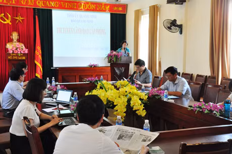 Quang cảnh buổi thi tuyển.