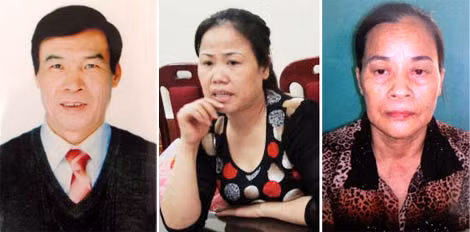Các đối tượng: Nguyễn Mậu Tú, Nguyễn Thủy Bình, Nguyễn Thị Ngọc Thịnh.