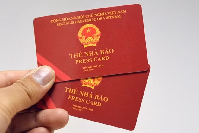 Thẻ nhà báo (Ảnh minh họa)