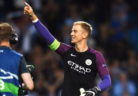 Thủ môn Joe Hart tái xuất trong khung thành Man City sau ba trận ngồi ngoài liên tiếp. Ảnh: Reuters