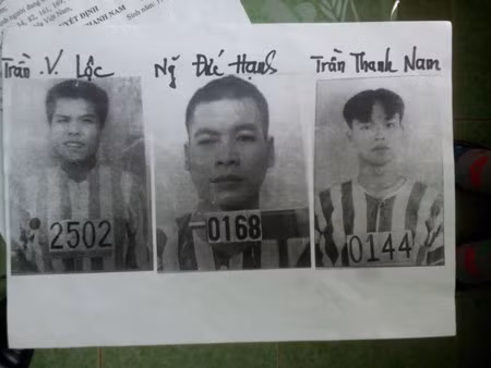 Chân dung ba phạm nhân trốn trại: Ảnh NLĐO