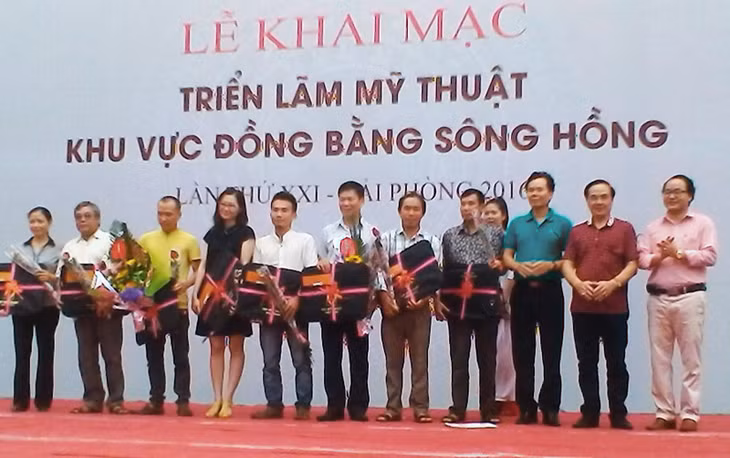 Lễ khai mạc triển lãm.