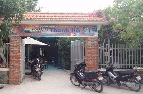 Quán cà phê xảy ra vụ án.