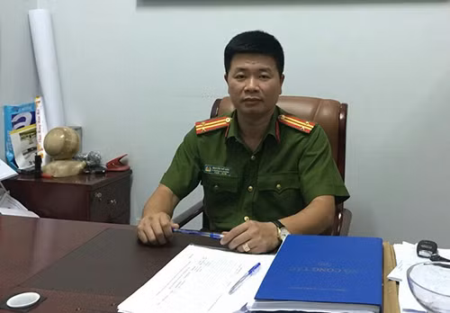 Trung tá Nguyễn Thế Hiếu.