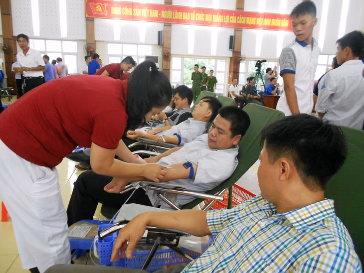 Ngày hội hiến máu tình nguyện năm 2016 của huyện Ba Chẽ đã thu được 173 đơn vị máu.