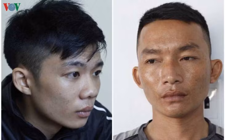 Hai nghi phạm Trương Văn Nam và Hồ Sỹ Quyết.