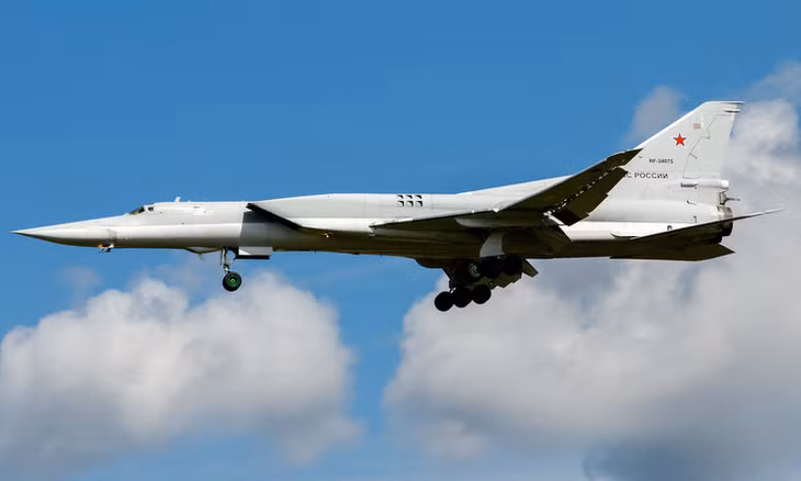 Oanh tạc cơ Tu-22M3 Nga hạ cánh sau một chuyến bay năm 2019. Ảnh: Russian Planes.