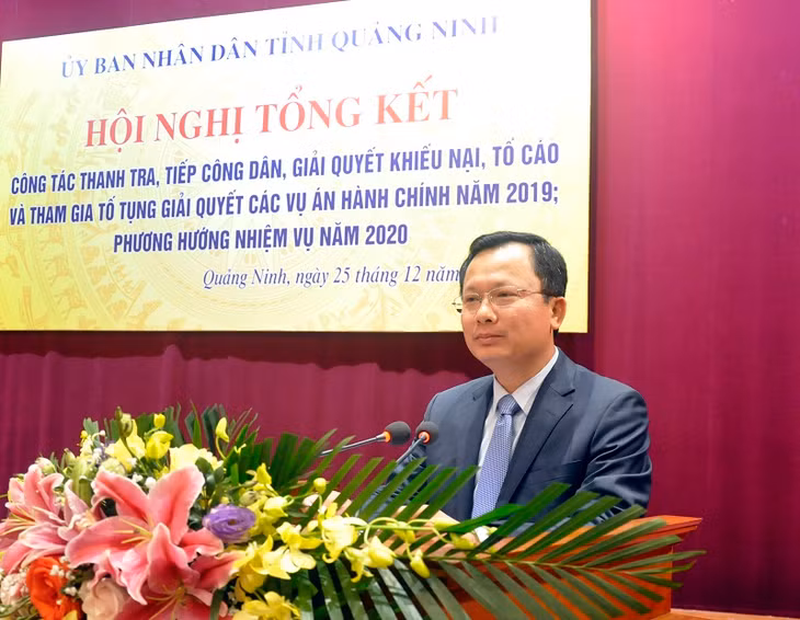 Đồng chí Cao Tường Huy, Phó Chủ tịch UBND tỉnh phát biểu chỉ đạo tại hội nghị.