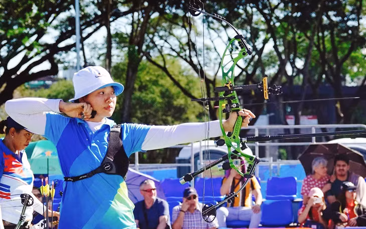 Châu Kiều Oanh tham gia thi đấu tại SEA Games 30 được tổ chức tại Philippines. Ảnh: Nhân vật cung cấp.