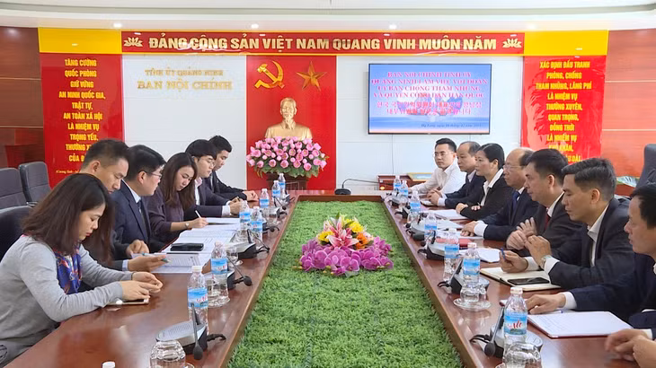Ban Nội chính Tỉnh ủy làm việc với đoàn 