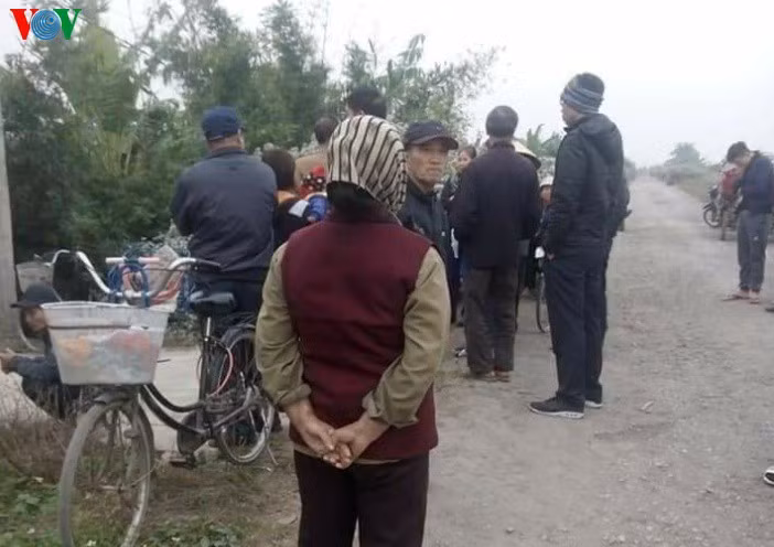 Hiện trường vụ việc.